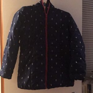 Nautical anchor ski jacket